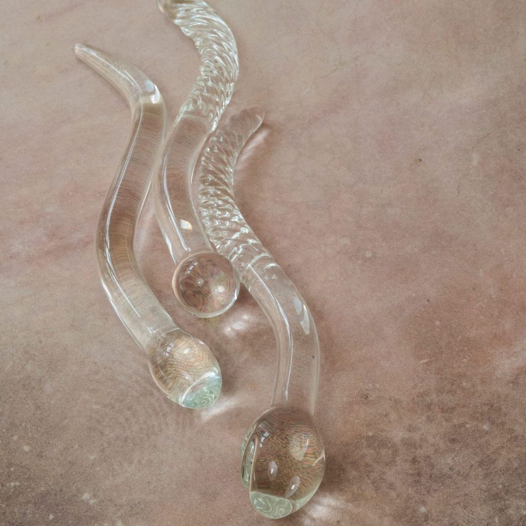 Calypso Cervix™ Wand Glass Dildo